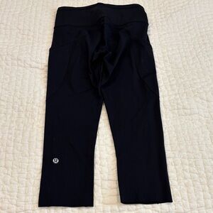 lululemon athletica Black Capri Leggings